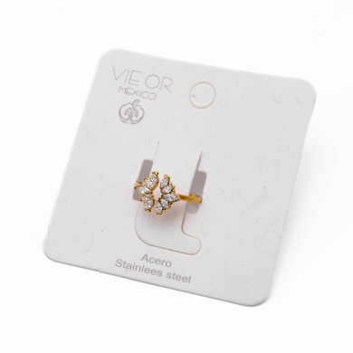 ANILLO ZO13809R DORADO Acero Inoxidable A21