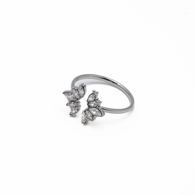 ANILLO ZO13809R PLATEADO Acero Inoxidable A21