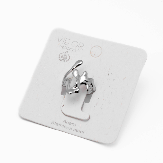ANILLO ZO14113R PLATEADO Acero Inoxidable 2A39
