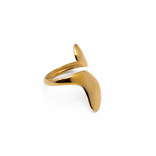 ANILLO ZO14324R Dorado Acero Inoxidable A46