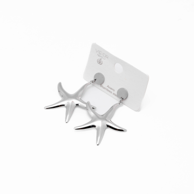 ARETES ZO14446E PLATEADO Acero Inoxidable
