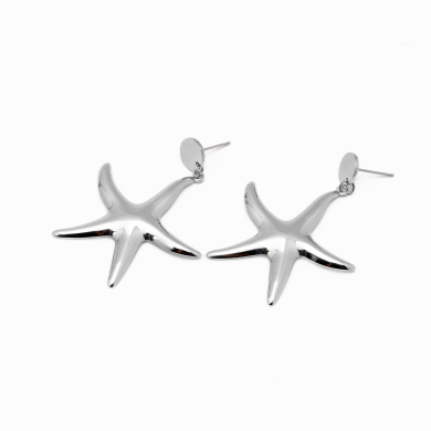 ARETES ZO14446E PLATEADO Acero Inoxidable