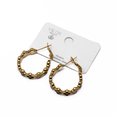 ARETES ZO13539E DORADO+GRIS Acero Inoxidable G25