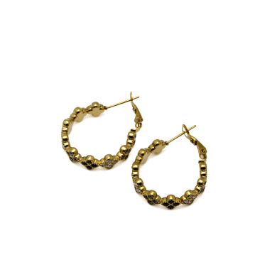 ARETES ZO13539E DORADO+GRIS Acero Inoxidable G25