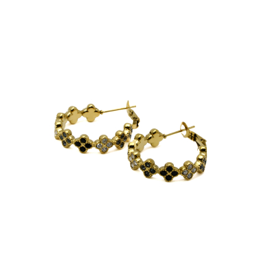 ARETES ZO13539E DORADO+GRIS Acero Inoxidable G25
