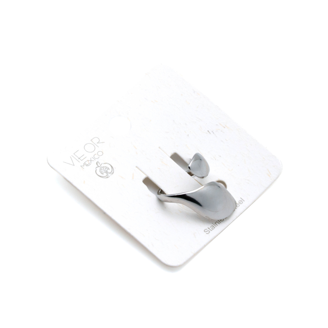 ANILLO ZO14325R Plateado Acero Inoxidable A37 A46