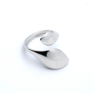 ANILLO ZO14325R Plateado Acero Inoxidable A37