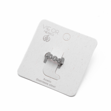 ANILLO ZO15233R PLATEADO Acero Inoxidable A41