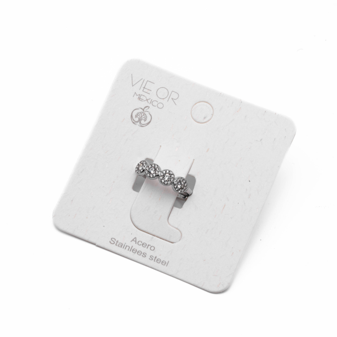 ANILLO ZO15233R PLATEADO Acero Inoxidable A41