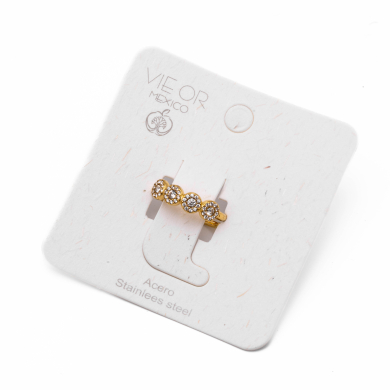 ANILLO ZO15233R DORADO Acero Inoxidable A41