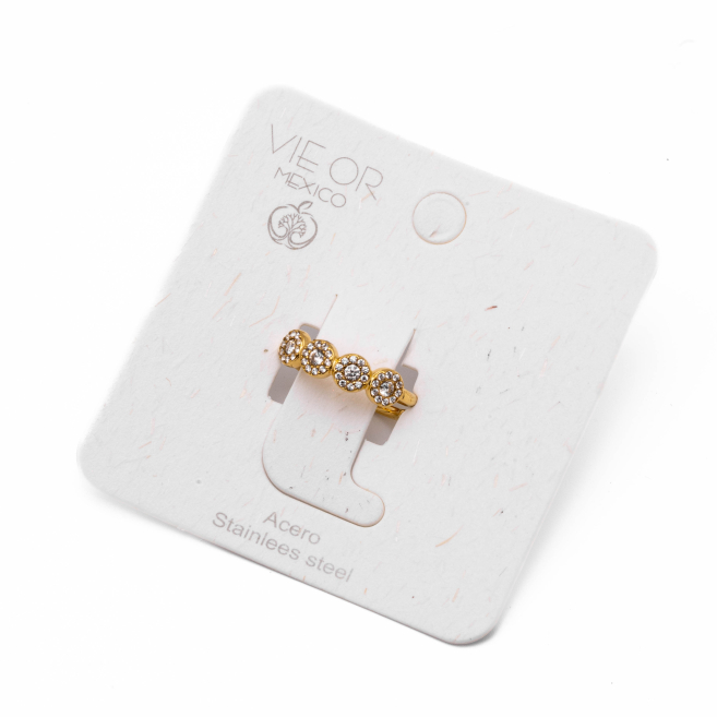 ANILLO ZO15233R DORADO Acero Inoxidable A41