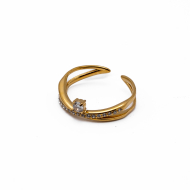 ANILLO ZO15444R DORADO Acero Inoxidable A21