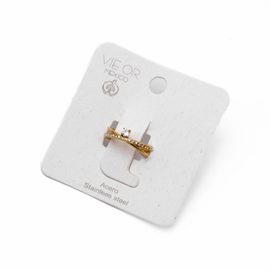 ANILLO ZO15444R DORADO Acero Inoxidable A21