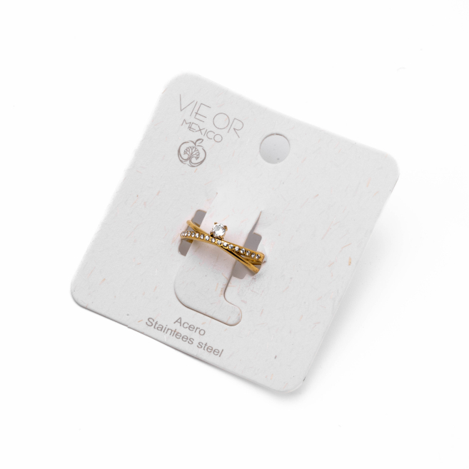 ANILLO ZO15444R DORADO Acero Inoxidable A21