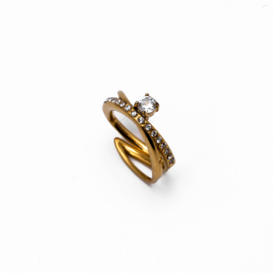 ANILLO ZO15444R DORADO Acero Inoxidable