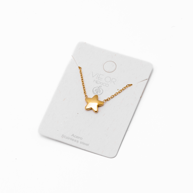 COLLAR ZO14156N DORADO Acero Inoxidable E21