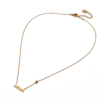COLLAR ZO9295N180 DORADO Acero Inoxidable E16