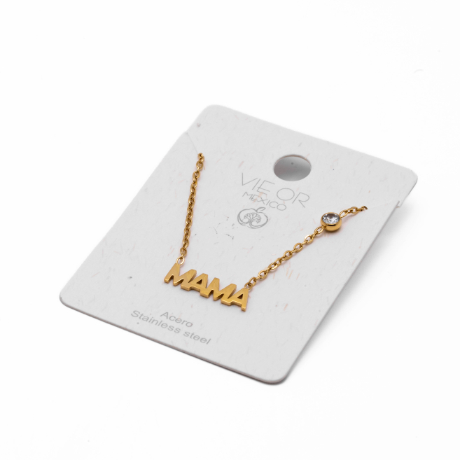 COLLAR ZO9295N180 DORADO Acero Inoxidable E16
