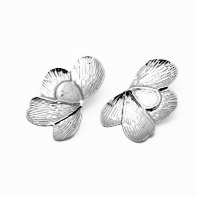 ARETES ZO14874E PLATEADO Acero Inoxidable