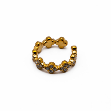 ANILLO ZO15014R DORADO+BLANCO Acero Inoxidable