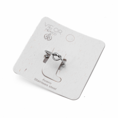 ANILLO ZO14075R Plateado Acero Inoxidable 2A24 2A24