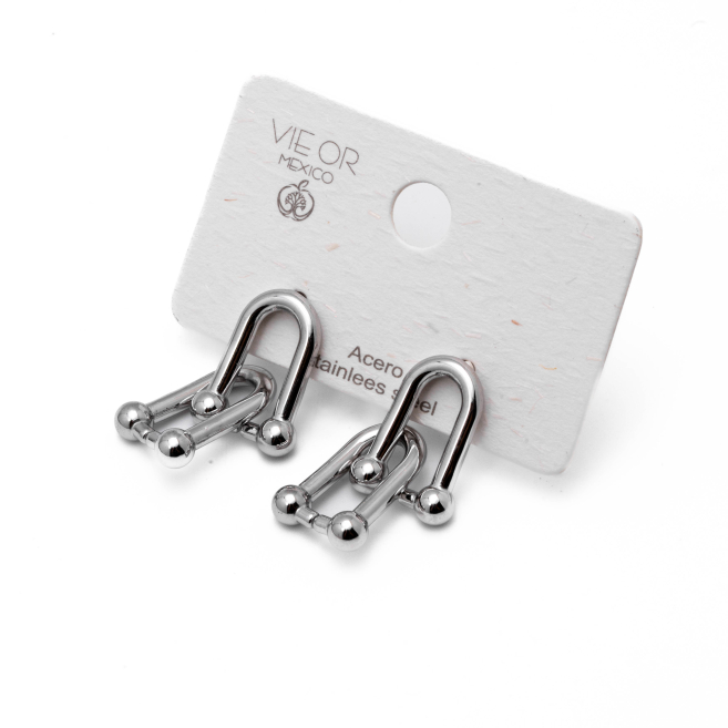 ARETES ZO13168E Plateado Acero Inoxidable -F42 F43