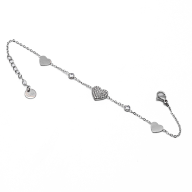 PULSERA ZO15535B PLATEADO Acero Inoxidable 2B16