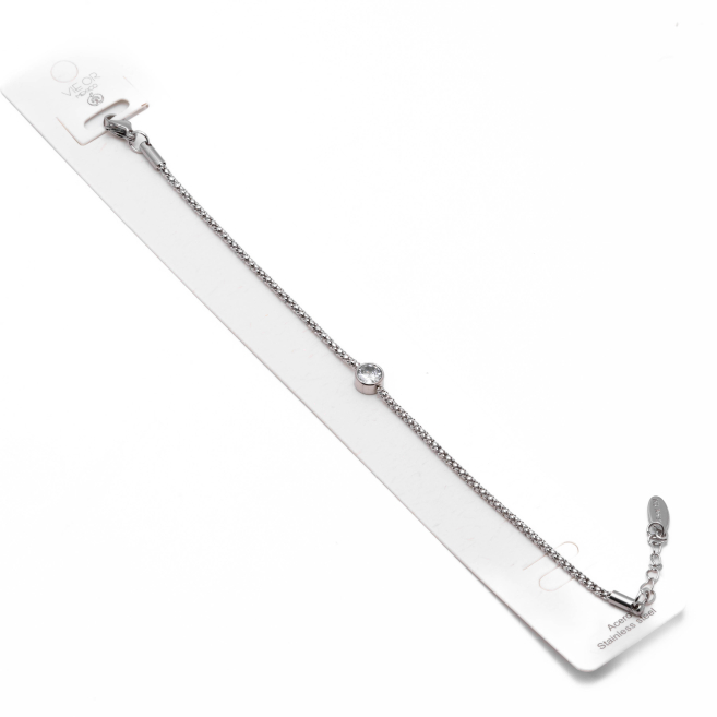 PULSERA ZO13480B PLATEADO Acero Inoxidable 2B45
