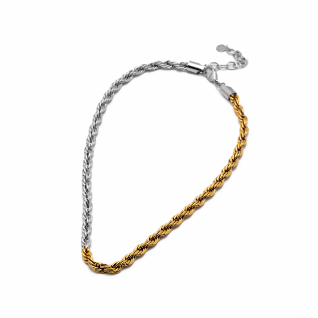 COLLAR ZO12283N/6MM BICOLOR Acero Inoxidable