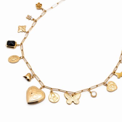 COLLAR ZO13474N DORADO Acero Inoxidable 2D41