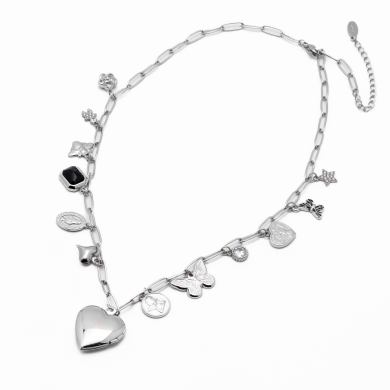 COLLAR ZO13474N PLATEADO Acero Inoxidable 2D41