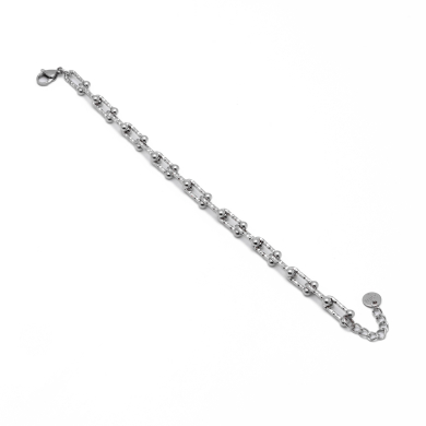 PULSERA ZO15382B PLATEADO Acero Inoxidable 2B47