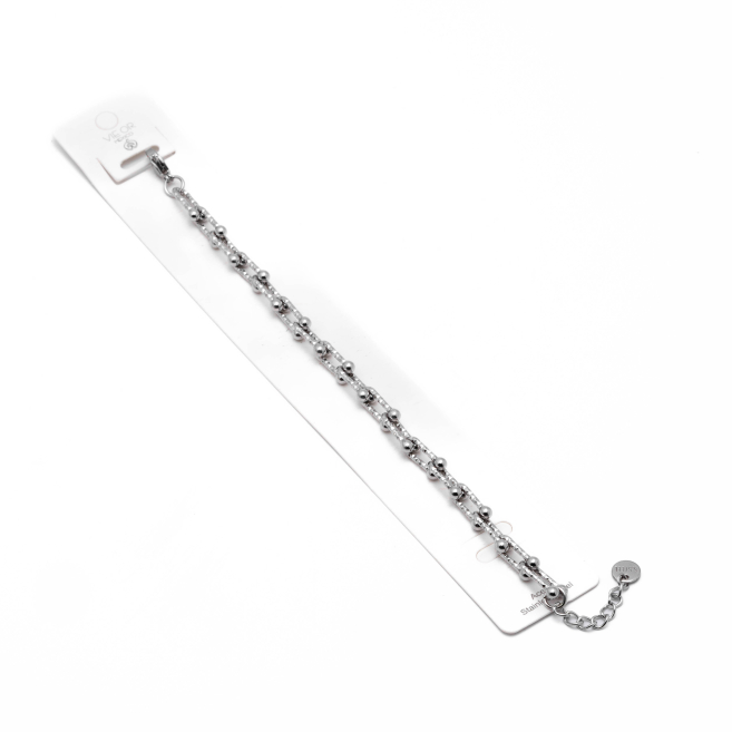 PULSERA ZO15382B PLATEADO Acero Inoxidable 2B47