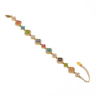 PULSERA ZO15143B DORADO+MULTICOLOR Acero Inoxidable 2C37