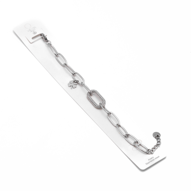 PULSERA ZO15583B PLATEADO Acero Inoxidable 2B47