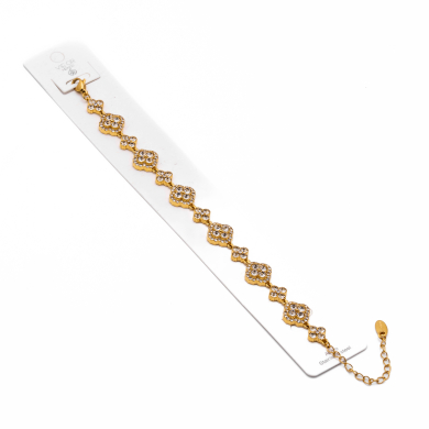 PULSERA ZO15143B DORADO+BLANCO Acero Inoxidable 2C37