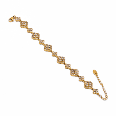 PULSERA ZO15143B DORADO+BLANCO Acero Inoxidable 2C37