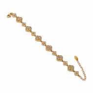 PULSERA ZO15143B DORADO+BLANCO Acero Inoxidable 2C37