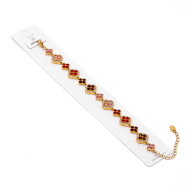 PULSERA ZO15143B DORADO+ROJO Acero Inoxidable 2C37