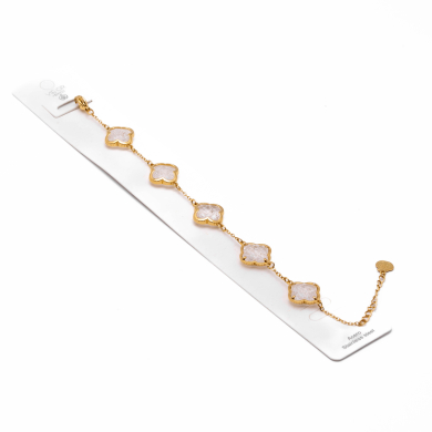 PULSERA ZO13946B DORADO+BLANCO Acero Inoxidable 2C38