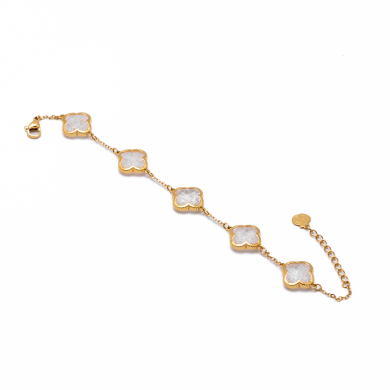 PULSERA ZO13946B DORADO+BLANCO Acero Inoxidable