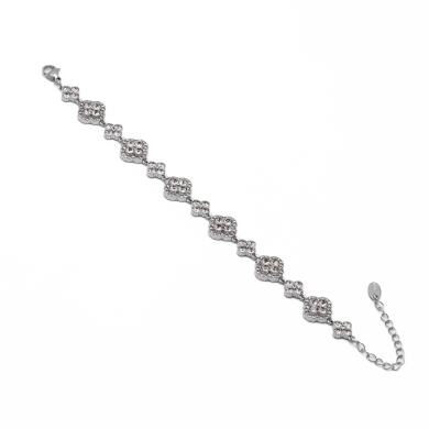 PULSERA ZO15143B PLATEADO+BLANCO Acero Inoxidable 2C37