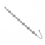 PULSERA ZO15143B PLATEADO+BLANCO Acero Inoxidable 2C37