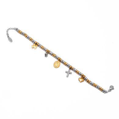 PULSERA ZO13521B BICOLOR Acero Inoxidable 2C43