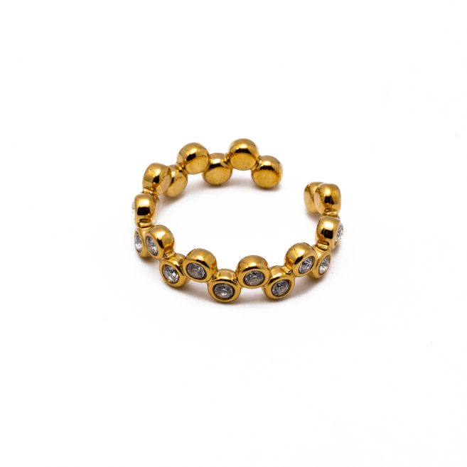 ANILLO ZO15016R DORADO BLANCO Acero Inxidable A41