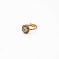 ANILLO ZO15795R DORADO+BLANCO Acero Inoxidable A28