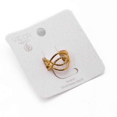ANILLO ZO14140R DORADO Acero Inoxidable 2A33