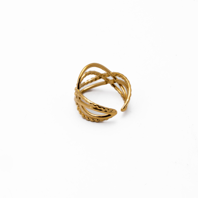 ANILLO ZO14140R DORADO Acero Inoxidable 2A33