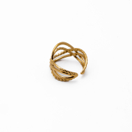 ANILLO ZO14140R DORADO Acero Inoxidable 2A33