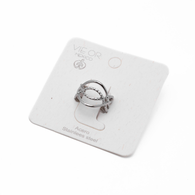 ANILLO ZO14140R PLATEADO Acero Inoxidable 2A33